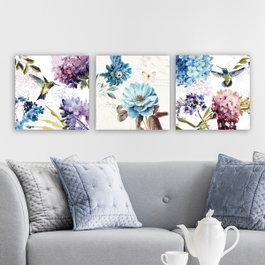 Wallity DRPRC9012 Conjunto de 3 Pinturas Decorativas en Lienzo Multicolor